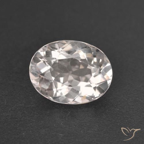 1.35ct Natürlicher Sehr helles Rosa Morganit, Oval, VVS