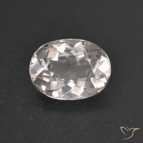 0.98ct Natürlicher Sehr helles Rosa Morganit, Oval, VVS