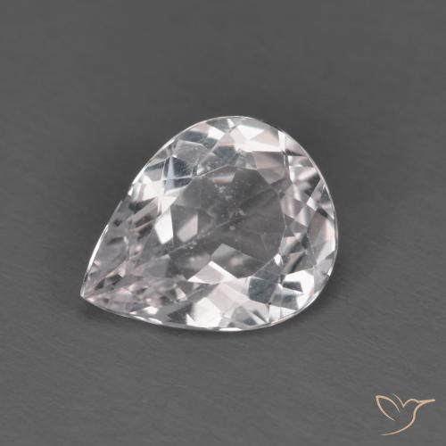 1.46ct Natürlicher hellrosa Morganit, Birnenform, VVS-VS