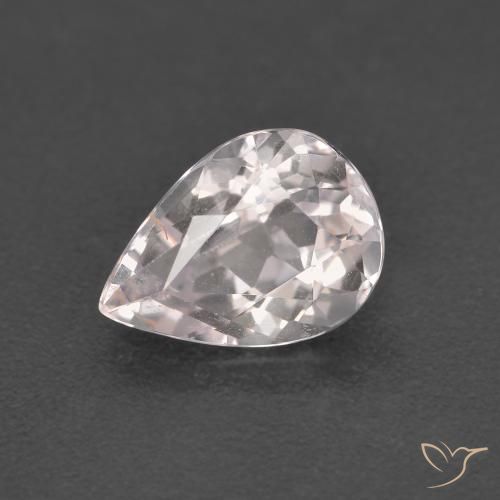1.28ct Natürlicher hellrosa Morganit, Birnenform, VVS-VS