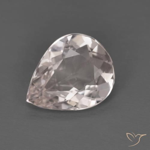 1.17ct Natürlicher hellrosa Morganit, Birnenform, VVS