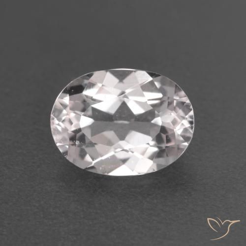 0.80ct Natürlicher hellrosa Morganit, Oval, VS