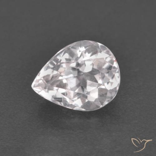 1.11ct Natürlicher hellrosa Morganit, Birnenform, VS