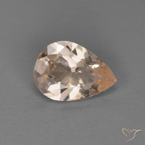 0.72ct Natürlicher Mittelrosa Morganit, Birnenform, VS