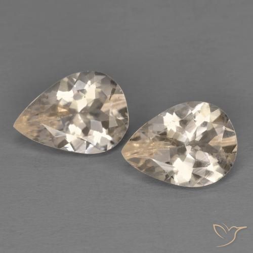 1.74 ct natürliche Sehr helles Gold Morganit-Edelsteine, Birnenform, VS