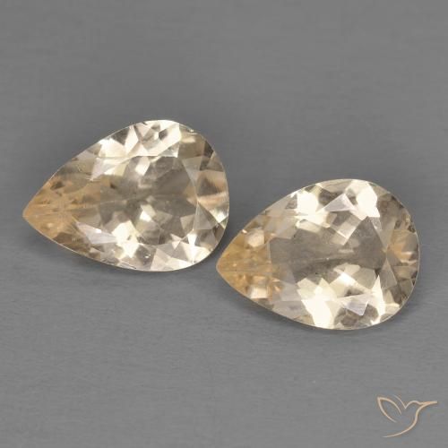 1.63ctw Natürlicher Golden Morganit, Birnenform, VS