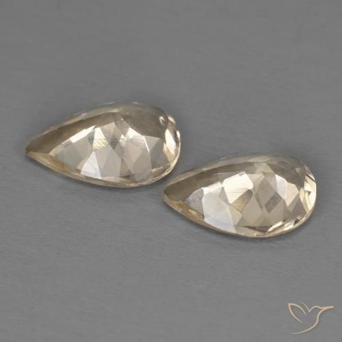 1.63 ct natürliche Golden Morganit-Edelsteine, Birnenform, VS