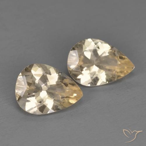 1.73 ct natürliche hellgolden Morganit-Edelsteine, Birnenform, VS