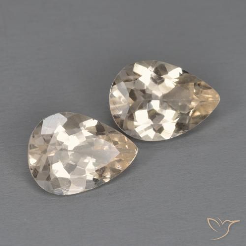 1.72 ct natürliche hellgolden Morganit-Edelsteine, Birnenform, VS