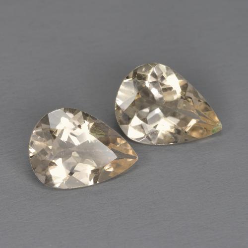 1.54 ct natürliche hellgolden Morganit-Edelsteine, Birnenform, VS