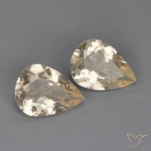 1.77 ct natürliche hellgolden Morganit-Edelsteine, Birnenform, VS