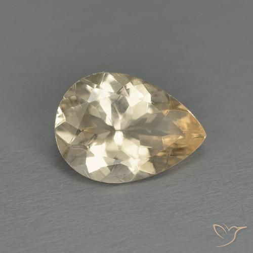 9,17 ctw natürlicher hellgolden Morganit, Birnenform, VS