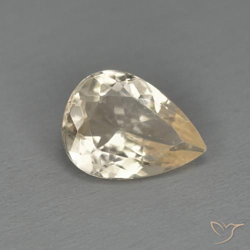 9,17 ctw natürlicher hellgolden Morganit, Birnenform, VS