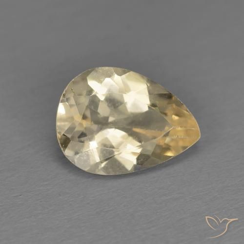 9,17 ctw natürlicher hellgolden Morganit, Birnenform, VS