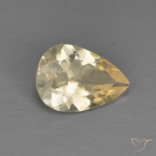9,17 ctw natürlicher hellgolden Morganit, Birnenform, VS