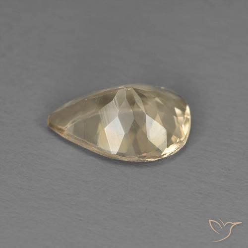 9,17 ctw natürlicher hellgolden Morganit, Birnenform, VS