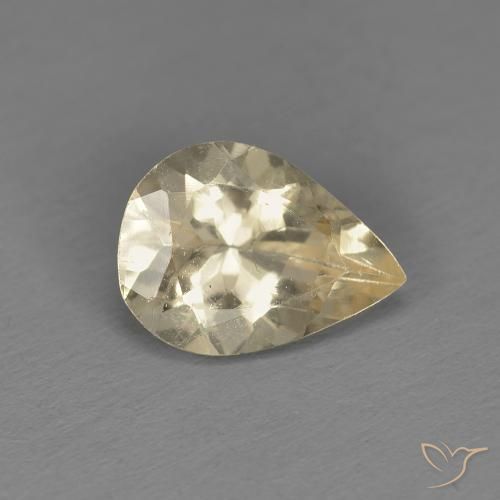 9,17 ctw natürlicher hellgolden Morganit, Birnenform, VS