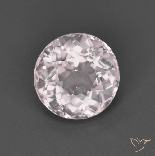 1.52ct Natürlicher hellrosa Morganit, Runden, VS