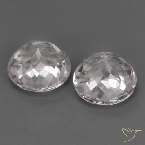 2.84 ct natürliche hellrosa Morganit-Edelsteine, Runden, VS