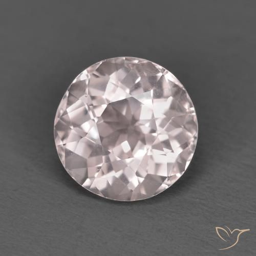 1.54ct Natürlicher hellrosa Morganit, Runden, VVS-VS