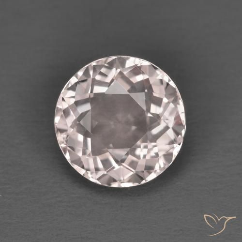 1.44ct Natürlicher hellrosa Morganit, Runden, VVS-VS
