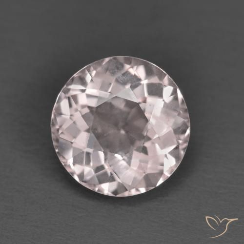 1.63ct Natürlicher hellrosa Morganit, Runden, VVS-VS