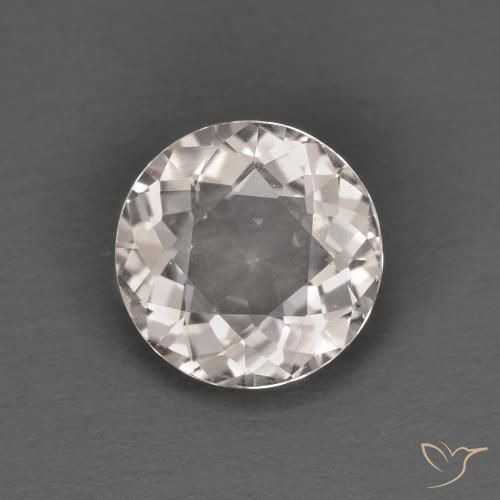 1.28ct Natürlicher Lachs-rosa Morganit, Runden, VVS-VS