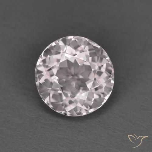 1.28ct Natürlicher hellrosa Morganit, Runden, VVS-VS
