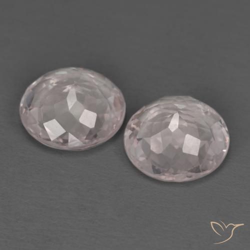 2.10 ct natürliche hellrosa Morganit-Edelsteine, Runden, VVS-VS