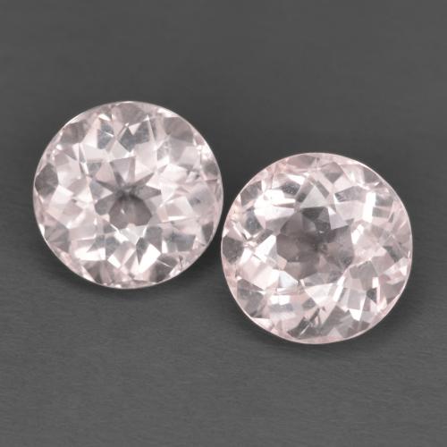 2,64 ct natürliche rosafarbener Morganit-Edelsteine, Rundschliff, VVS-VS