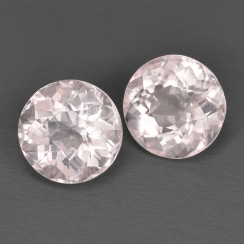 2,64 ct natürliche rosafarbener Morganit-Edelsteine, Rundschliff, VVS-VS