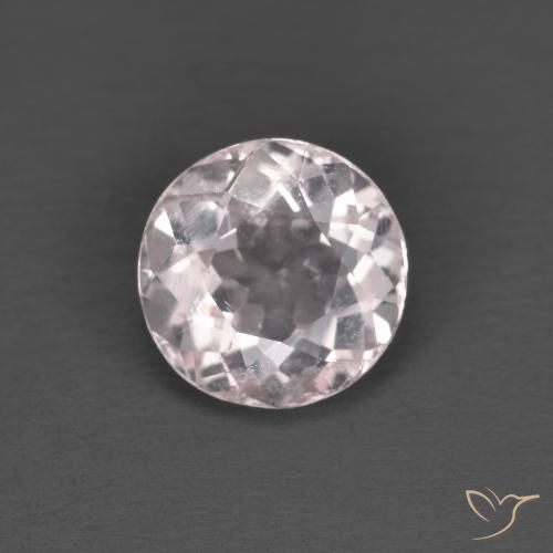 1.10ct Natürlicher hellrosa Morganit, Runden, VS