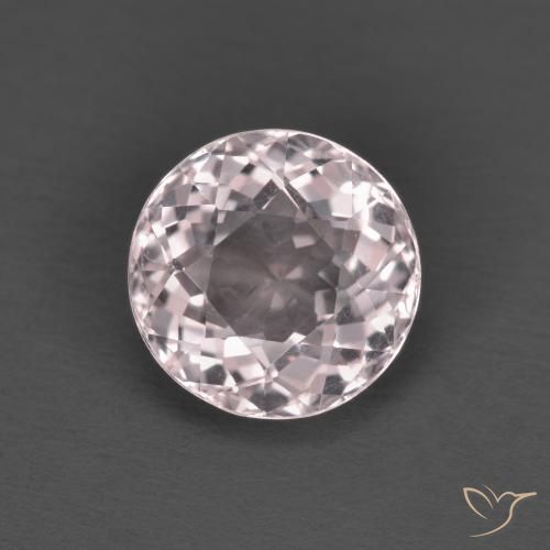 1.60ct Natürlicher Flamingorosa Morganit, Runden, VS