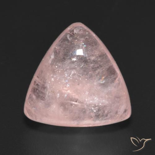 4.53ct Natürlicher Korallenrosa Morganit, Trillion, Lichtdurchlässig