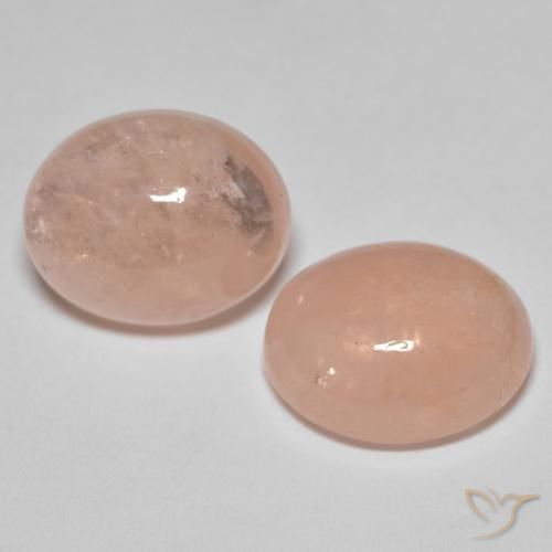 10.68 ct natürliche Lachs-rosa Morganit-Edelsteine, Oval, Lichtdurchlässig