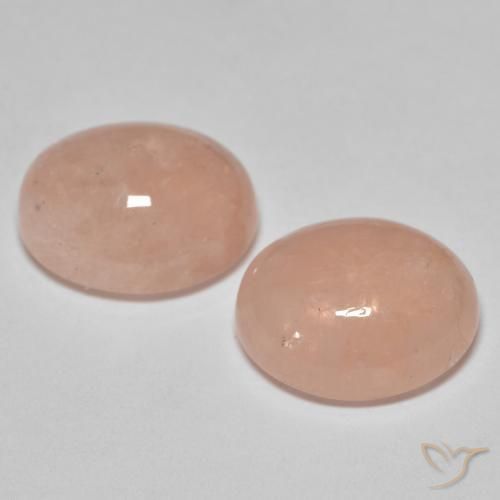 10.68 ct natürliche Lachs-rosa Morganit-Edelsteine, Oval, Lichtdurchlässig