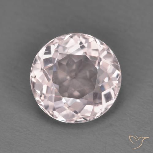 1.51ct Natürlicher hellrosa Morganit, Runden, VS