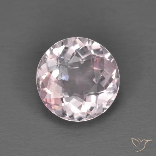 1.24ct Natürlicher Sehr helles Rosenrosa Morganit, Runden, VS-SI