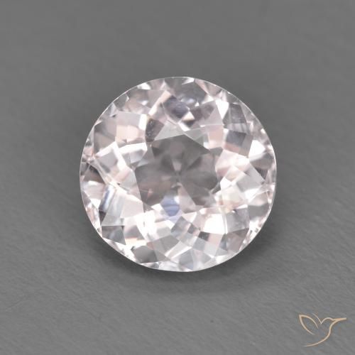1.35ct Natürlicher Sehr helles Rosa Morganit, Runden, VS