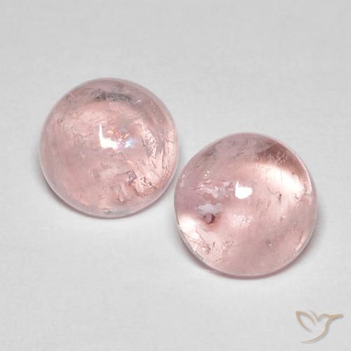 4.47 ct natürliche rose-rosa Morganit-Edelsteine, Runden, Transparent