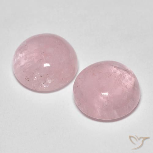 8,73 ct natürliche rosafarbener Morganit-Edelsteine, Rundschliff, Lichtdurchlässig