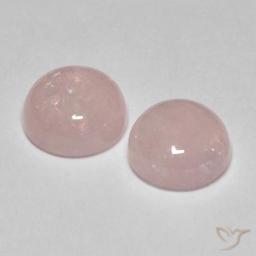 4.71 ct natürliche rose-rosa Morganit-Edelsteine, Runden, Lichtdurchlässig