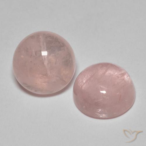 8.11 ct natürliche hellrosa Morganit-Edelsteine, Runden, Lichtdurchlässig