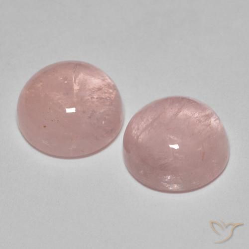 8.11 ct natürliche hellrosa Morganit-Edelsteine, Runden, Lichtdurchlässig