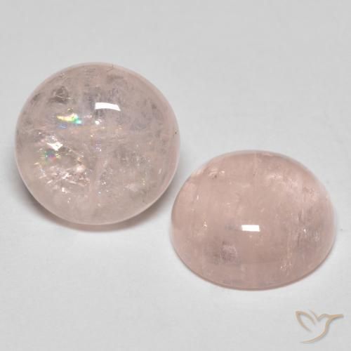 7.05 ct natürliche Flamingorosa Morganit-Edelsteine, Runden, Lichtdurchlässig