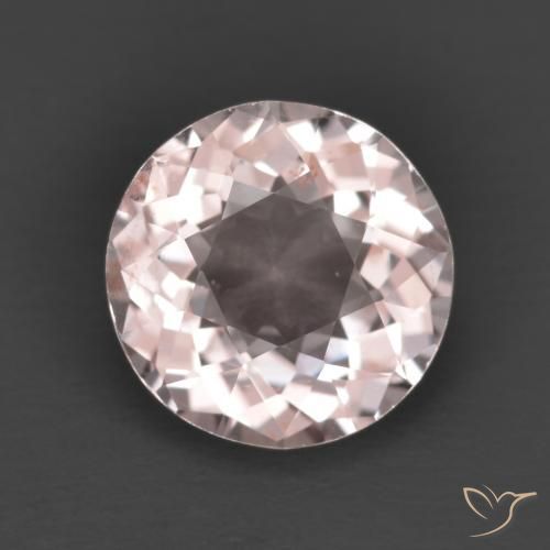 1.24ct Natürlicher hellrosa Morganit, Runden, VS