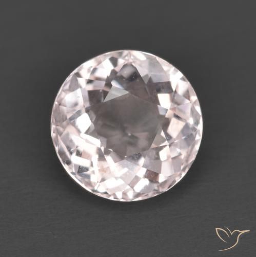 1.20ct Natürlicher hellrosa Morganit, Runden, VS