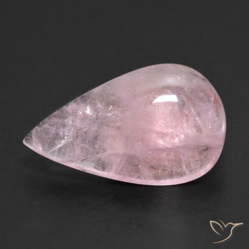 8.04ct Natürlicher hellrosa Morganit, Birnenform, Lichtdurchlässig