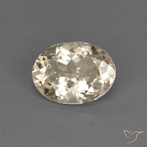 1.09ct Natürlicher hellgolden Morganit, Oval, VVS-VS