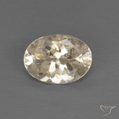 1.08ct Natürlicher hellgelb Morganit, Oval, VS
